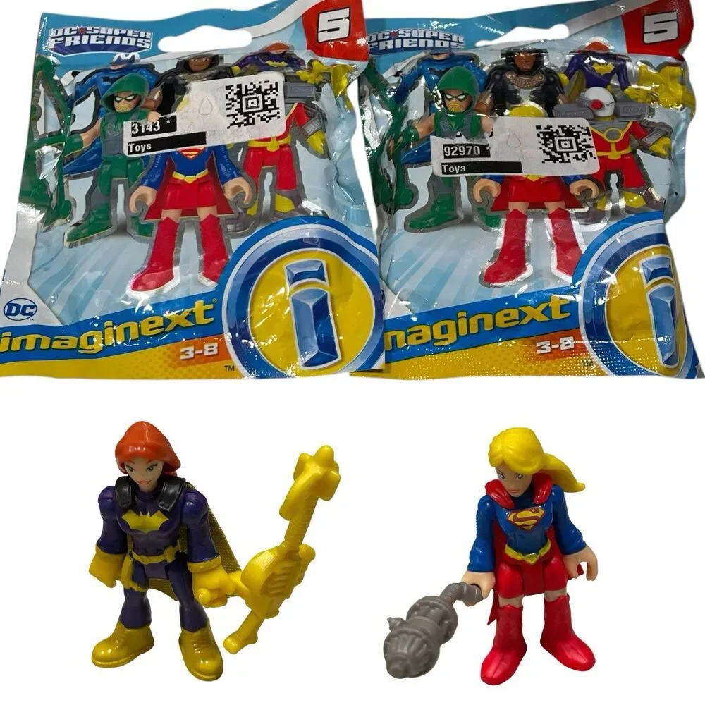 Imaginext DC Super Friends SUPERGIRL & BATGIRL figure Series 5 Sealed blind bag